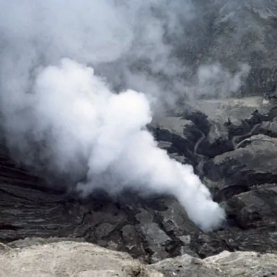 The bottom of the crater, Mount Bromo
