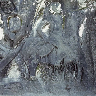 Carved relief, Yeh Puluh, Bali
