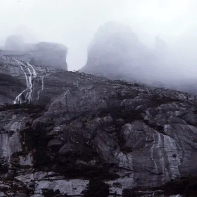 View of the summit from the hostel, Mount Kinabalu