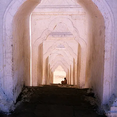 Hsinbyume Pagoda entrance from inside