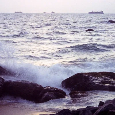 Evening by the sea, Colombo