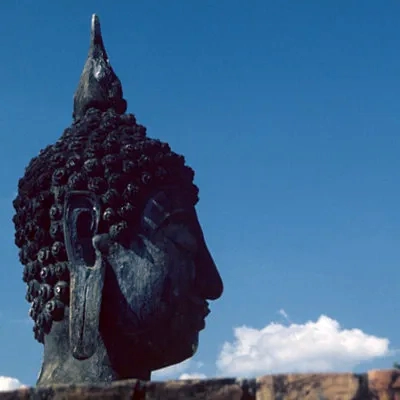 Buddha's head, Wat Sri Chum, Sukhothai