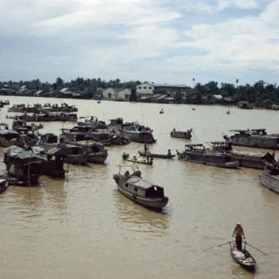 Floating market, Can Tho