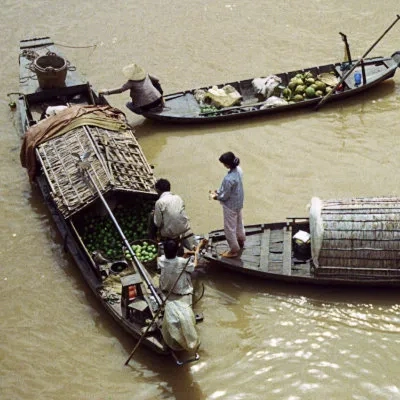 Floating market, Can Tho