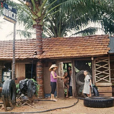 Tyre shop on the Nha Trang to Hoi An road