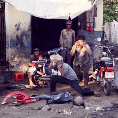 Moped repair shop, Da Nang