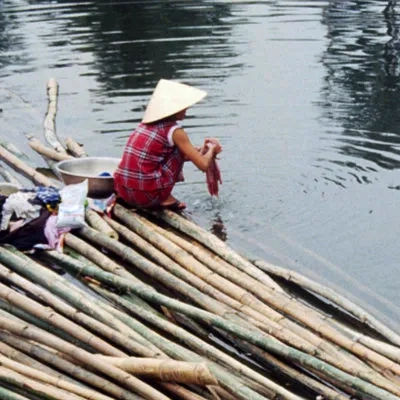 Washing clothes, Hoi An