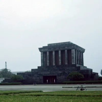 Ho Chi Minh's Mausoleum, Hanoi (my bike in the foreground)